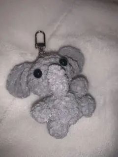 あみぐるみ ゾウ キーホルダー