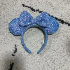 【中古美品】ミニー型スパンコールカチューシャ