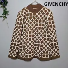 【GIVENCHY 】ジバンシィ幾何学模様ウールセーター Lサイズのサムネイル