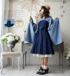 Favorite ワンピース ミディアム丈 着物風 和洋折衷 カジュアル着物風 ワンピース ミディアム丈 着物風 和洋折衷 ＊お客様Design