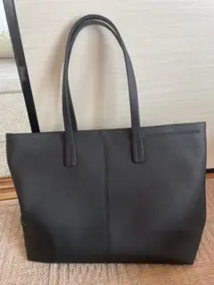 本革トートバッグ　ブラック