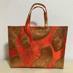 ハンドメイド　帯リメイクトートバッグ