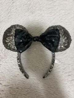 ディズニー カチューシャ スパンコール ミニー