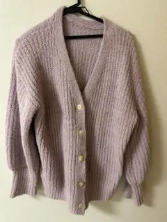 ピンク　ニット