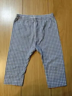 ユニクロ　七分丈レギンスパンツ　チェック柄　100サイズ