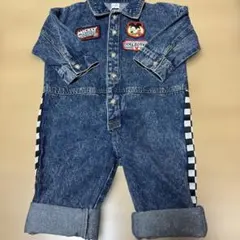 新品 ディズニー ミッキー デニムオーバーオール 90cm