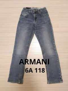 ARMANI デニム ブルー ストレート デニム パンツ 6A 118のサムネイル