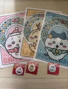 ちいかわ オリジナル缶ミラー クリアファイル 3種セット　セブンイレブン限定