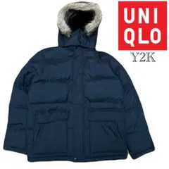 Y2K OLD UNIQLO（ユニクロ）プレミアムダウンジャケット/L/ブラック