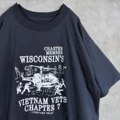 90s シングルステッチ【UNKNOWN】 ベトナム退役軍人 古着Tシャツ
