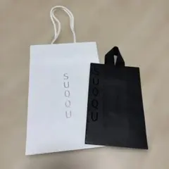 SUQQU ショップ袋 ホワイト ブラック セット
