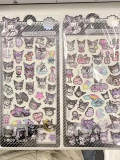 訳アリ　クロミぷっくりシール