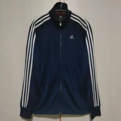 アディダス adidas ジャージ トップス ジャケット メンズ Sサイズ 紺白