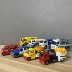 トミカ 8台セット】まちのはたらく車系・ハンバーガーカー•フライド