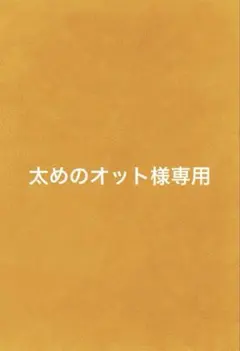 太めのオット様リクエスト