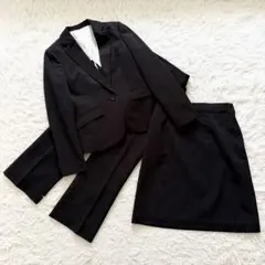 トップバリュ スーツ パンツ スカート ブラック M 3点セット