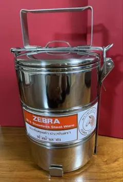 ZEBRA 18-8 ステンレススチール 3段弁当箱のサムネイル