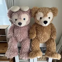 美品★ ダッフィー シェリーメイ　Mサイズ　ぬいぐるみ　2個セット
