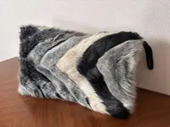 フェイクファー　クラッチバッグ