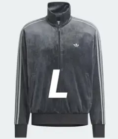 【新品未使用】adidas ファイヤーバードトラックトップ ベロア グレー L