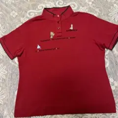 MUNSINGWEAR 半袖 ポロシャツ レッド レディース L(さらに値下げ)のサムネイル