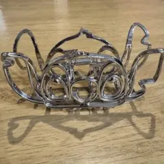 Disney スティッチ ヘアクリップ フェイス メタルカラー　シルバーのサムネイル