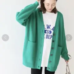 【スローブイエナ】ミラノリブ カーディガン Ｖネック トゥモローランド