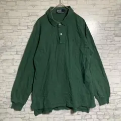 Polo by Ralph Lauren 緑色 長袖ポロシャツ L メンズ