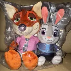 ズートピア2　ペアぬいぐるみ　ジュディ＆ニック　ディズニー　ZOOTOPIA2