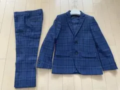 next ネイビー系チェック フォーマルスーツ