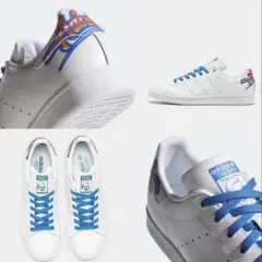 adidas スタンスミス ホワイト/ブルーバード US9.5/27.5cm