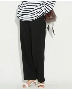 23区【CLASSY.掲載】トリアセダブルクロス ストレートパンツ 30