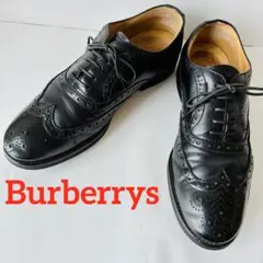 Burberrys バーバリー 黒 ウイングチップ 24.5cm 除菌・消臭済みのサムネイル