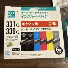 エコリカ BCI-331XL+330XL/6MP 6色パック キャノンのサムネイル