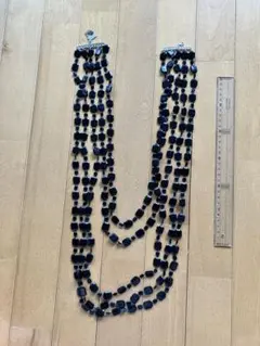 ５連ネックレス　黒