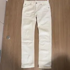 Lee ホワイトデニム ストレートパンツ