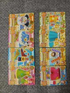 アイカツカード　有栖川おとめ&一ノ瀬かえで ８枚セット レトロフラワー