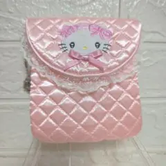 サンリオ ✖︎ 粧美堂 ハローキティ 50thピンクキルトシリーズ 　ミニポーチ