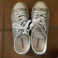 Converse All Star シルバー グリッター スニーカー