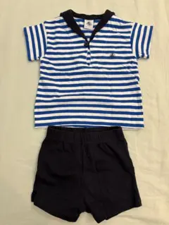 プチバトー セーラーボタン付きセットアップ - メルカリ