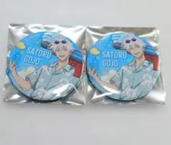呪術廻戦 極楽湯 缶バッジ 五条悟 - メルカリ