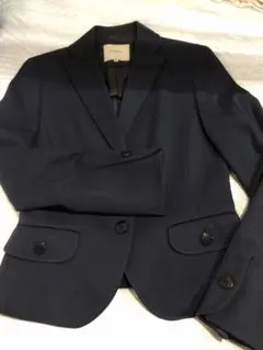 en quête ネイビー シングルボタンジャケット サイズ11