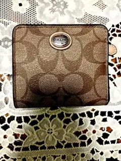 COACH ブラウン 二つ折り財布
