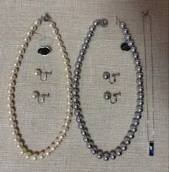 貝パール ネックレス イヤリングセット ネックレス１点おまけ