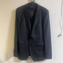 スーツセレクト　ダークグレー チェック柄 ビジネススーツ 2ボタン