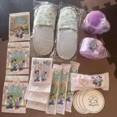 新品！ファンタジースプリングスホテル アメニティ、子供用スリッパ、ポストカード