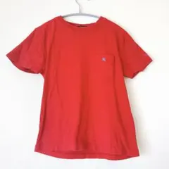 バーバリー　Tシャツ BURBERRY blacklabel ロゴ 赤　半袖