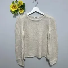 【NATURAL BEAUTY BASIC】ニット　長袖　ベージュ　Mサイズ