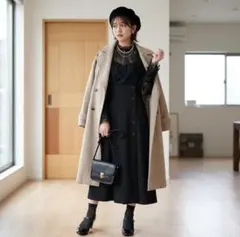 完売品 Herlipto レース ドレス ロングワンピースこじはる ブラック M