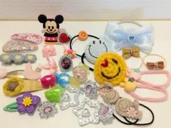 女の子 ヘアゴム ヘアピン 指輪 イヤリング アクセサリーまとめ売り 28セット